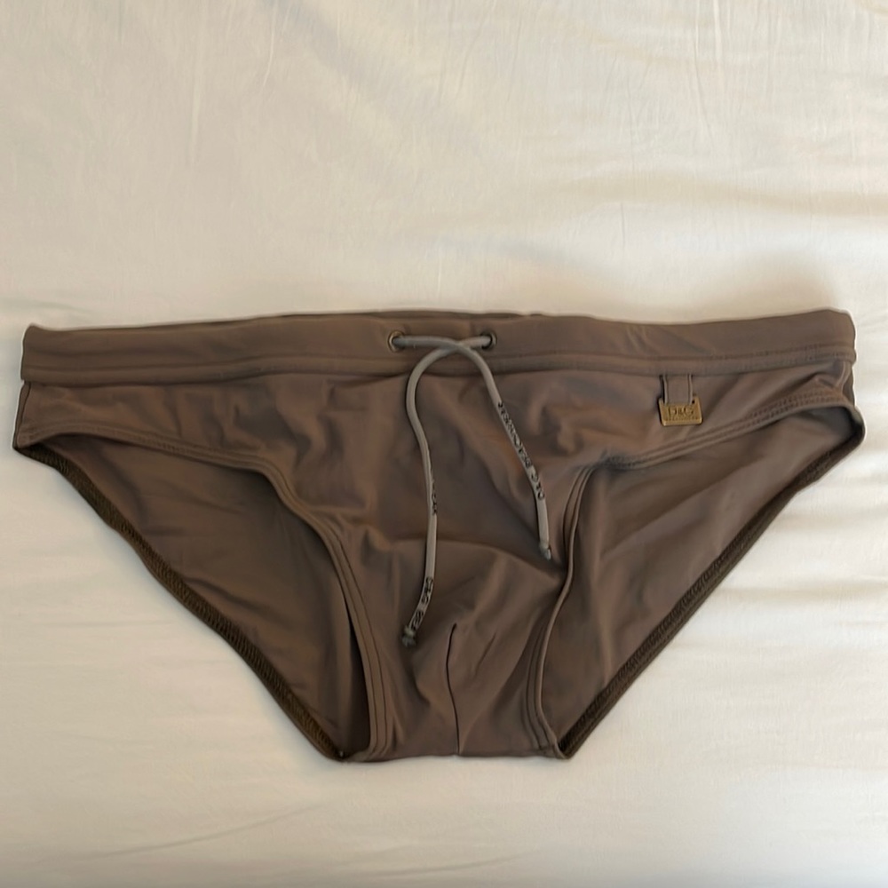 D&G forest or sage green swim briefs